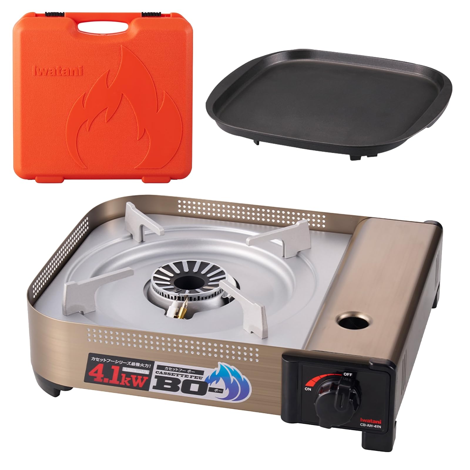 【新品・未使用】 Iwatani BO- プラス CB-AH-41F Amazon | イワタニ カセットフー BO(ボー) EX 【強火力コンロ